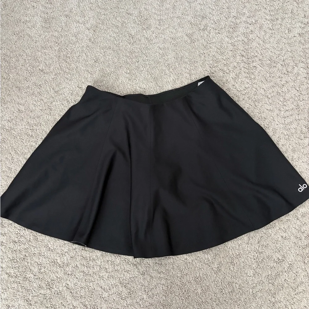 ALO Yoga Black Tennis Skirt